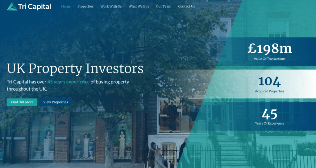 Tri Capital After Desktop Website