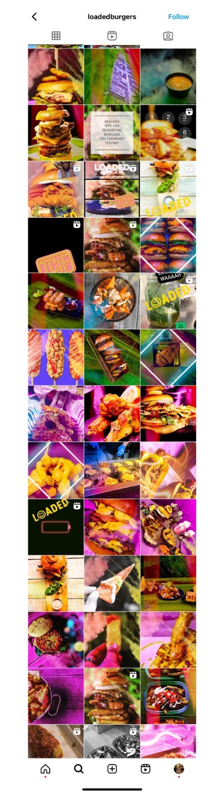 Sprout Media Loaded Burgers Design
